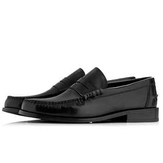 leather penny loafers