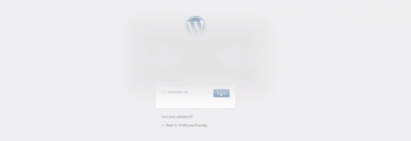 wordpress login