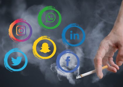 social media smoking